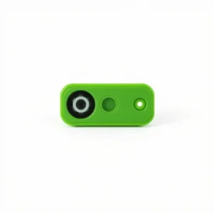NimbleNest Target Stick Training Clicker Green, professional studio product photo on a white background.