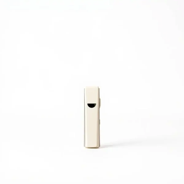 BrightCue Adjustable Frequency Dog Training Whistle Stainless Steel, professional studio product photo on a white background.