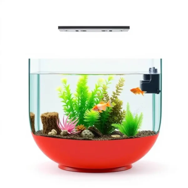 AquaMorrow Internal Aquarium Filter Up to 50L, professional studio product photo on a white background.