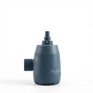 Fin & Fern Adjustable Flow Aquarium Air Pump Up to 150L, professional studio product photo on a white background.