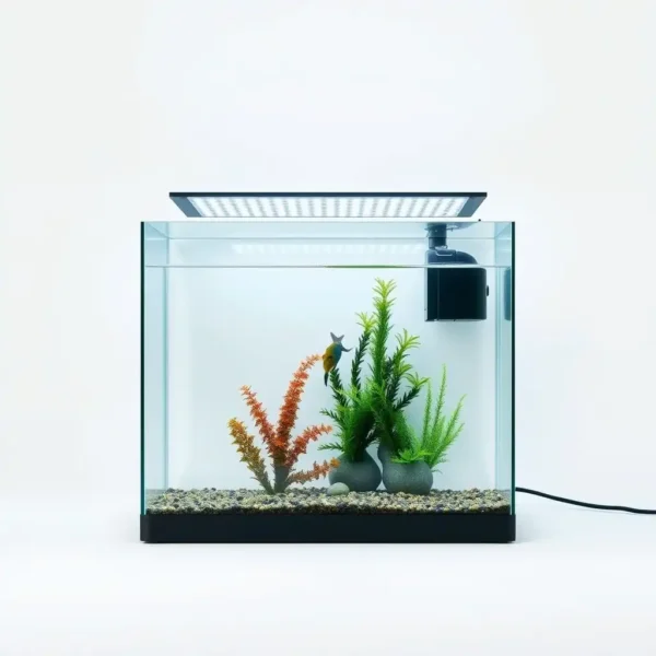 BlueCurrent Daylight Aquarium LED Light 20–35L, professional studio product photo on a white background.