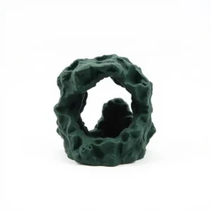 BlueCurrent River Rock Cave Aquarium Decoration 12cm, professional studio product photo on a white background.