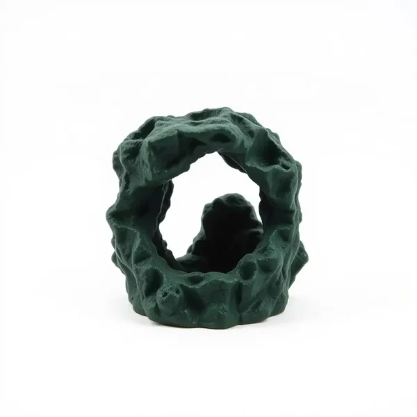 BlueCurrent River Rock Cave Aquarium Decoration 12cm, professional studio product photo on a white background.