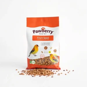 Pawberry Pantry Bird Finch Seed Bird Food 500g, professional studio product photo on a white background.