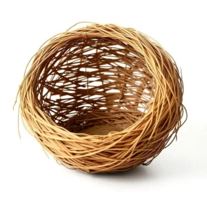 Skyseed Woven Nest Bird Nesting Product Small, professional studio product photo on a white background.
