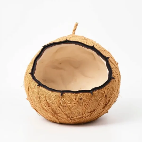 Skyseed Coconut Hide Bird Nesting Product Small, professional studio product photo on a white background.