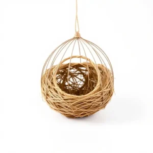 Perch & Petal Canary Nest Cup Bird Nesting Product Small, professional studio product photo on a white background.
