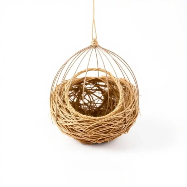 Perch & Petal Canary Nest Cup Bird Nesting Product Small, professional studio product photo on a white background.