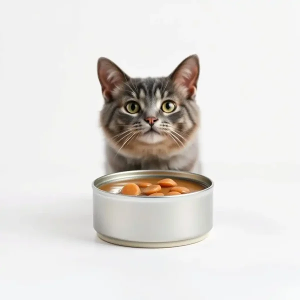 Pawberry Pantry Cat Tuna in Broth Adult Wet Food 100g, professional studio product photo on a white background.