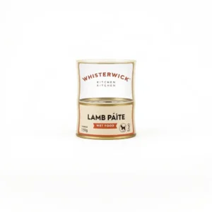 Whiskerwick Kitchen Dog Lamb Pâté Adult Wet Food 150g, professional studio product photo on a white background.