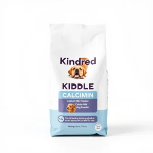 Kindred Kibble Dog Calcium Milk Powder Pet Milk Supplement 400g, professional studio product photo on a white background.