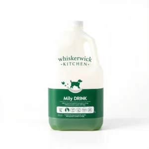 Whiskerwick Kitchen Dog Daily Milk Drink Pet Milk Supplement 1L, professional studio product photo on a white background.