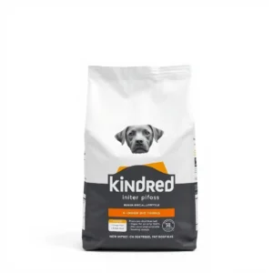 Kindred Kibble Dog Indoor Lifestyle Senior Special Diet Food 5kg, professional studio product photo on a white background.