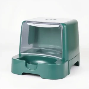 HearthPaws Microchip Access Automatic Feeder 2L, professional studio product photo on a white background.
