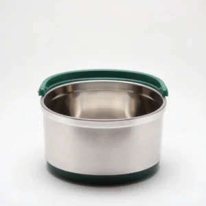 PawPilot 20L Food Storage Container Stainless Steel, professional studio product photo on a white background.