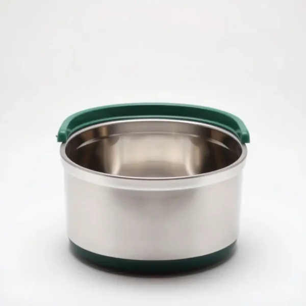 PawPilot 20L Food Storage Container Stainless Steel, professional studio product photo on a white background.