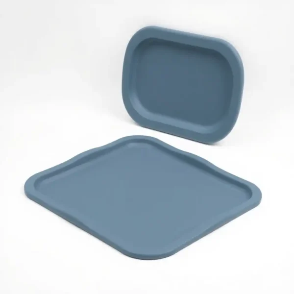 NimbleNest Food-Grade Silicone Feeding Mat 40 × 30cm, professional studio product photo on a white background.