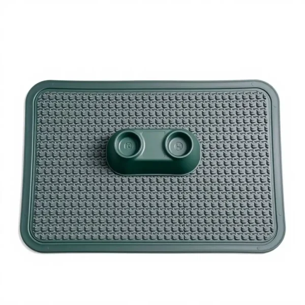 Harbour Hound Natural Rubber Feeding Mat 45 × 30cm, professional studio product photo on a white background.