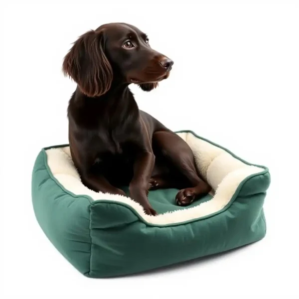 CloudTail Bolster Pet Bed 50 × 40cm, professional studio product photo on a white background.
