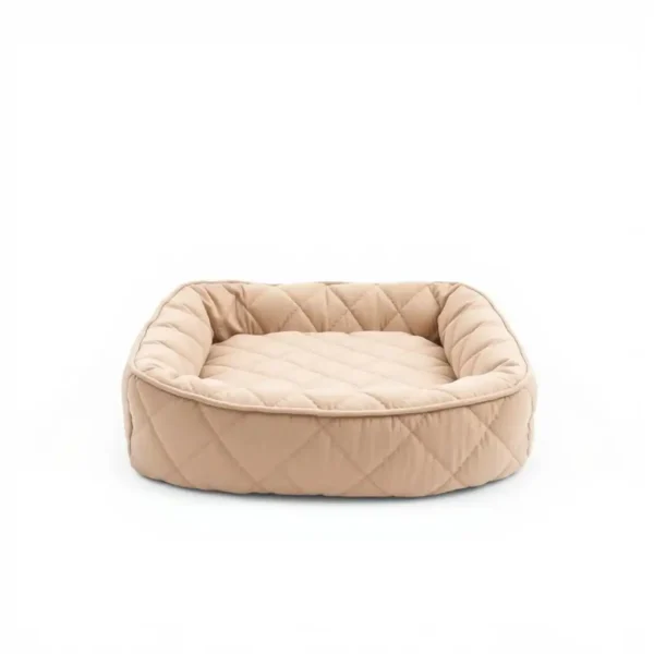 HearthPaws Quilted Cotton Pet Blanket 100 × 75cm, professional studio product photo on a white background.