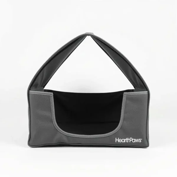 HearthPaws Coated Canvas Pet House Medium, professional studio product photo on a white background.