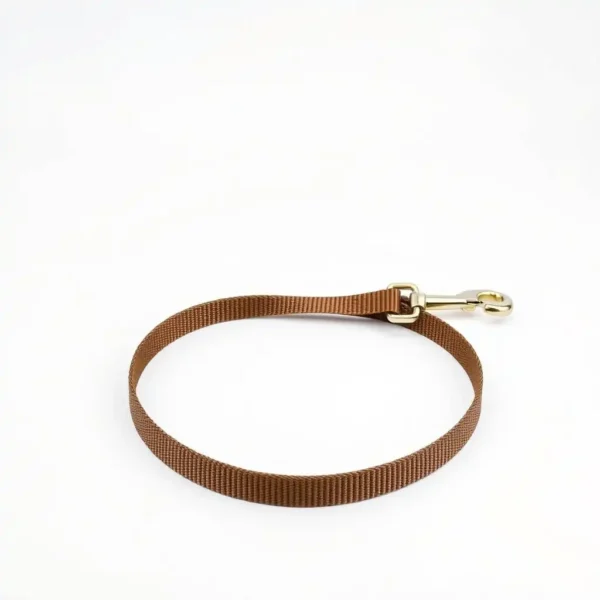 NimbleNest Soft Nylon Dog Leash 1.2m, professional studio product photo on a white background.