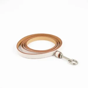 TrailPaws Vegan Leather Dog Leash 1.2m, professional studio product photo on a white background.