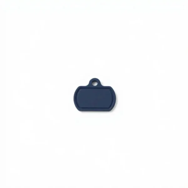 TinkerTail Silicone Pet ID Tag 32mm, professional studio product photo on a white background.