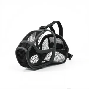 TrailPaws Padded Mesh Dog Basket Muzzle 22–27cm, professional studio product photo on a white background.