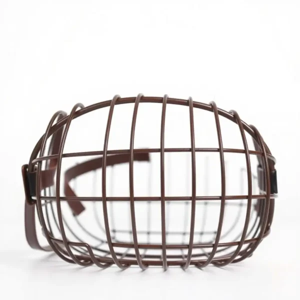 NimbleNest Coated Wire Dog Basket Muzzle 27–32cm, professional studio product photo on a white background.