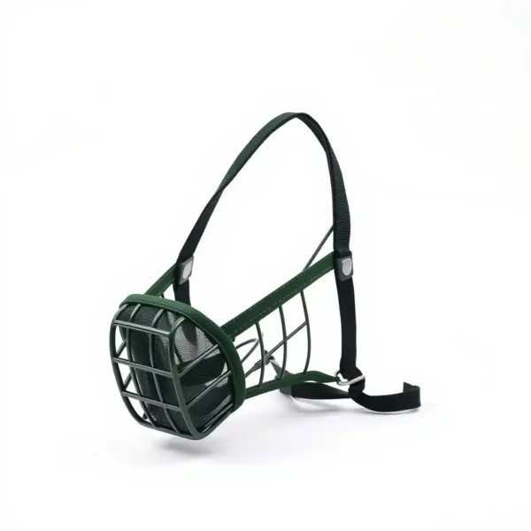 NimbleNest Breathable Nylon Dog Basket Muzzle 14–18cm, professional studio product photo on a white background.