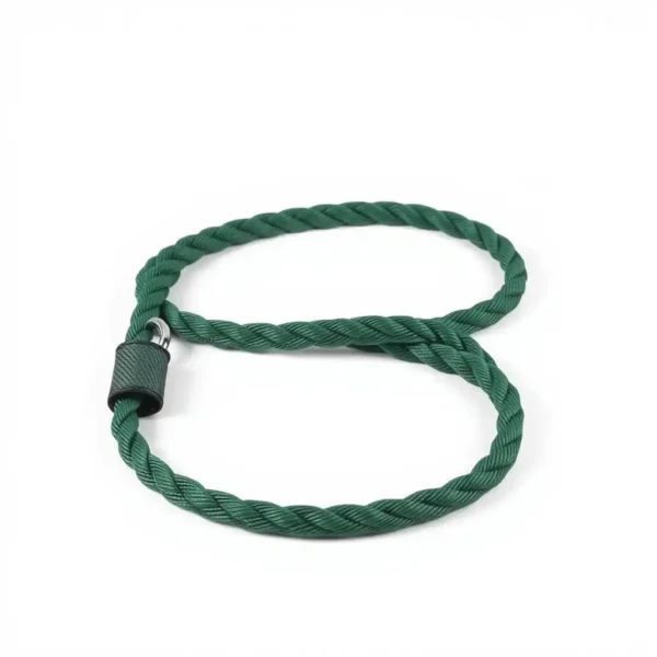 NimbleNest Braided Rope Dog Training Lead 10m, professional studio product photo on a white background.