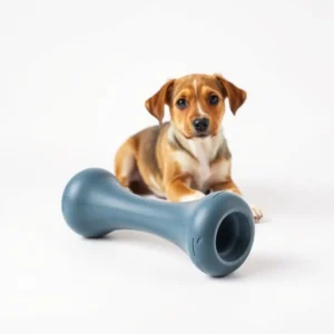 NimbleNest Natural Rubber Dog Chew Toy Small, professional studio product photo on a white background.