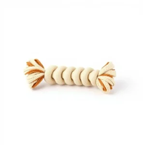 Pawberry Play Braided Cotton Dog Chew Toy Medium, professional studio product photo on a white background.