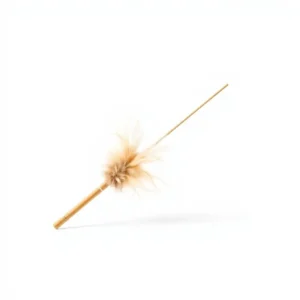 Pawberry Play Feather Flutter Cat Teaser Wand 45cm, professional studio product photo on a white background.