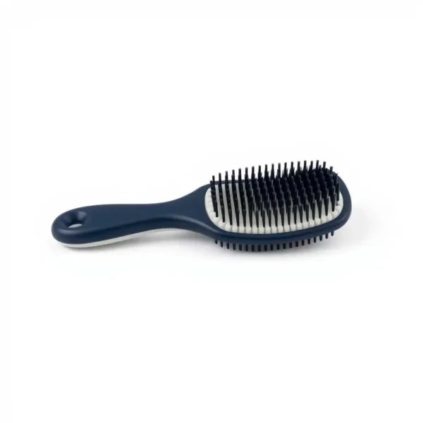 Purelily Pet Care Rubber Curry Grooming Brush Small, professional studio product photo on a white background.