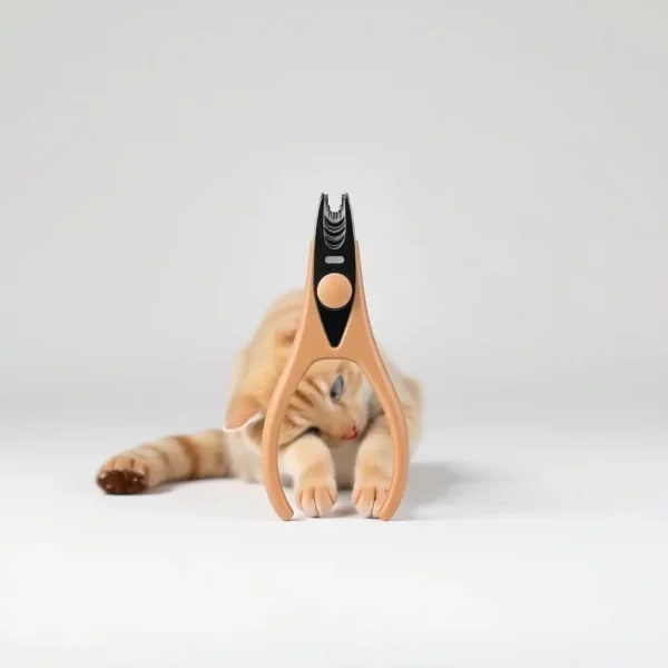 BrightCoat Mini Scissor Pet Nail Clipper Extra Small, professional studio product photo on a white background.