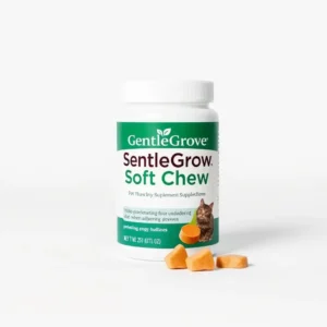 GentleGrove Soft Chew Pet Vitamin Supplement 45 chews, professional studio product photo on a white background.