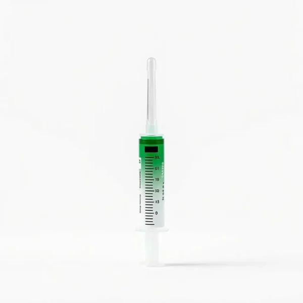 MeadowCare Oral Syringe Pet Deworming Product 10ml, professional studio product photo on a white background.
