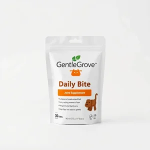 GentleGrove Daily Bite Pet Joint Supplement 30 bites, professional studio product photo on a white background.