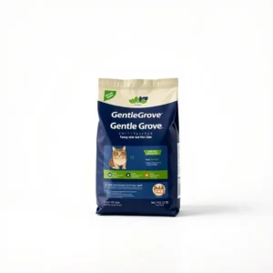 GentleGrove Tofu Pellet Cat Litter 2.5kg, professional studio product photo on a white background.