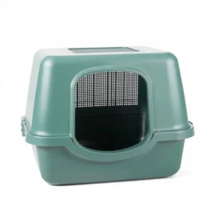 Purelily Pet Care Top Entry Cat Litter Box Large, professional studio product photo on a white background.