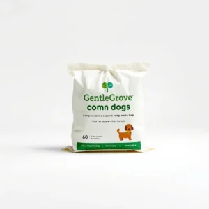 GentleGrove Compostable Dog Waste Bag 60 bags, professional studio product photo on a white background.