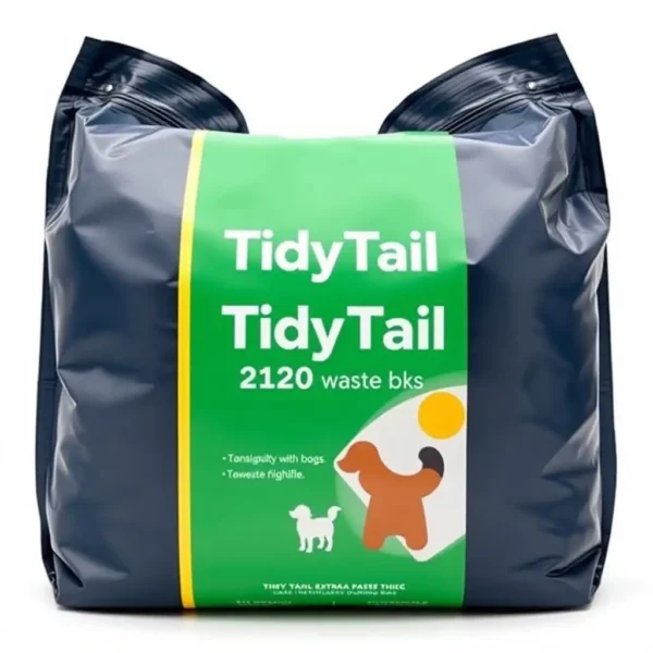 TidyTail Extra-Thick Dog Waste Bag 120 bags, professional studio product photo on a white background.