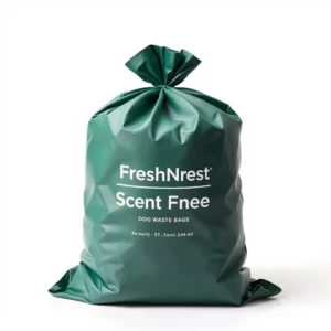 FreshNest Scent-Free Dog Waste Bag 90 bags, professional studio product photo on a white background.