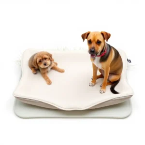 Purelily Pet Care Grass-Scented Pet Training Pad 60 × 90cm, professional studio product photo on a white background.