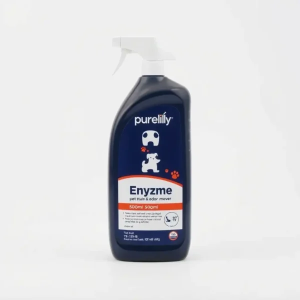 Purelily Pet Care Enzyme Pet Stain & Odour Remover 500ml, professional studio product photo on a white background.