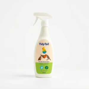 TidyTail Toy & Bowl Pet-Safe Cleaning Spray 500ml, professional studio product photo on a white background.