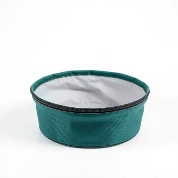 TrailPaws Waterproof Fabric Collapsible Travel Bowl 500ml, professional studio product photo on a white background.
