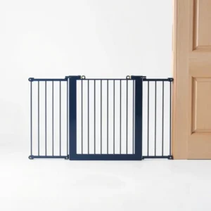 TrailPaws Pressure-Mount Pet Safety Gate 75–82cm, professional studio product photo on a white background.